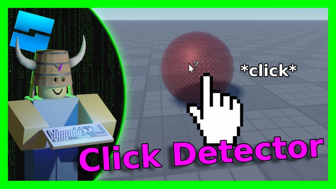 how to add a click detector on roblox