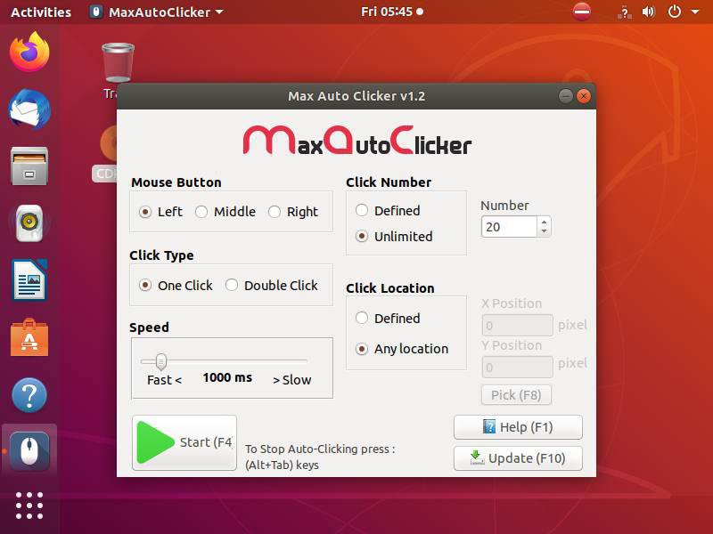 XClicker: Fast GUI Autoclicker for x11 Linux Desktops » GS