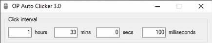 OP Click Interval