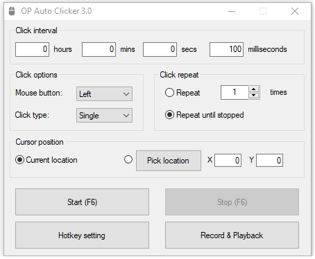 Op Auto Clicker 3.0 Exe File Free Download