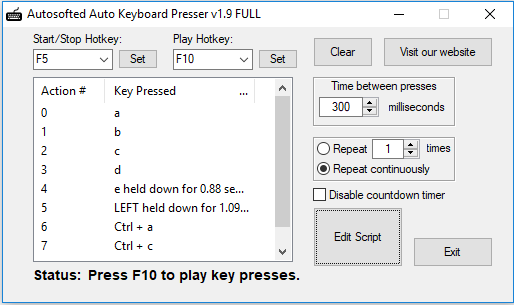 Autosofted Auto Keyboard Presser v1.9