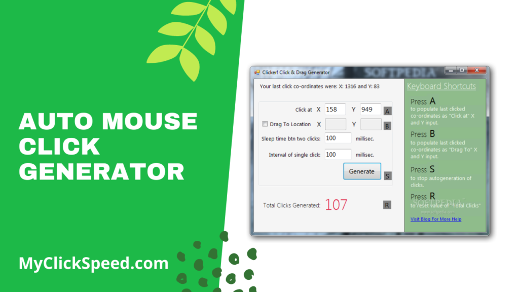 Auto Mouse Click Generator
