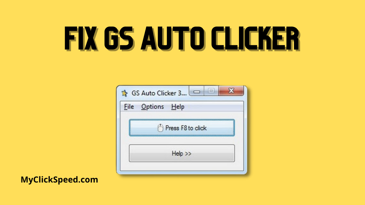 Fix GS Auto Clicker