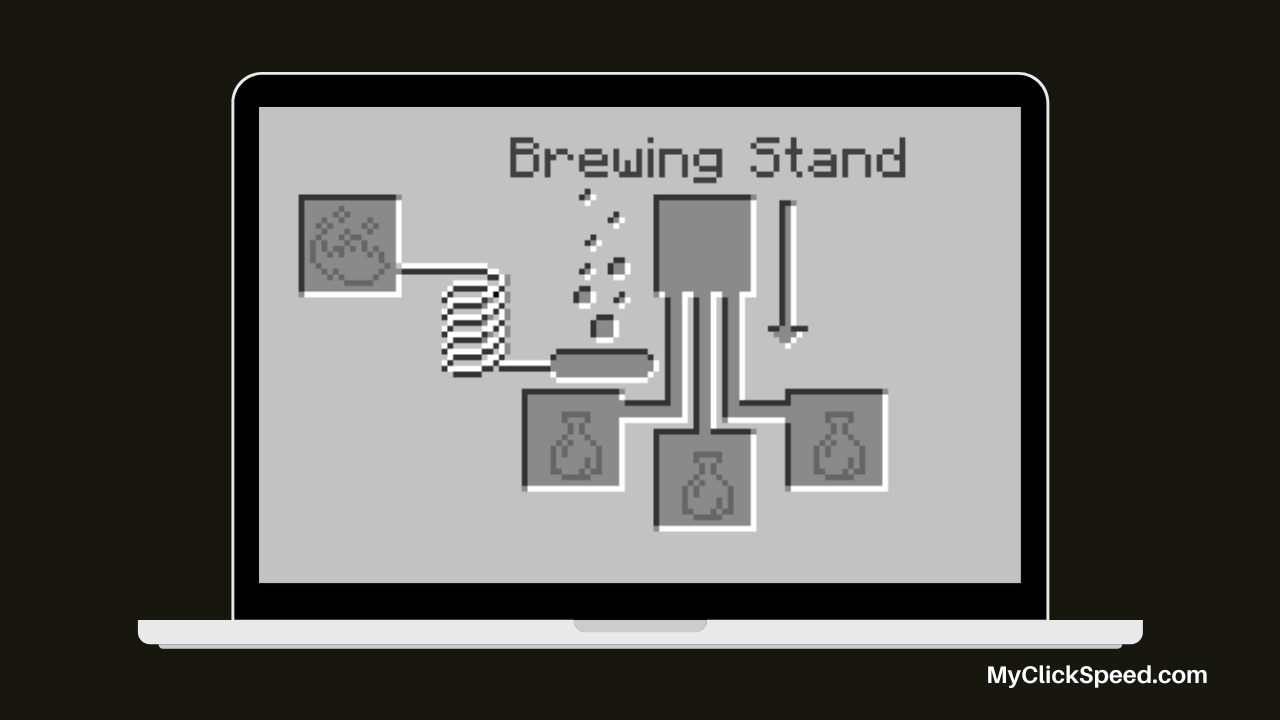 Open the brewing stand menu