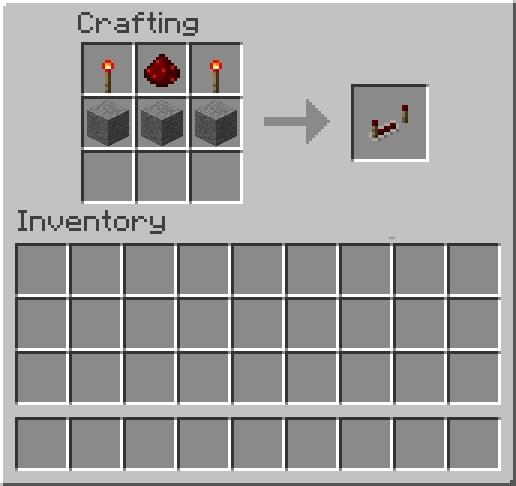 Redstone Repeater Crafting in Minecraft