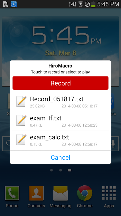 Touch To Record