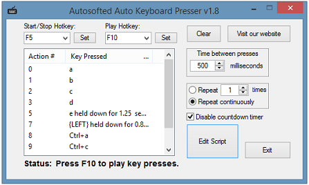 Autosofted Auto Keyboard Presser V1.8