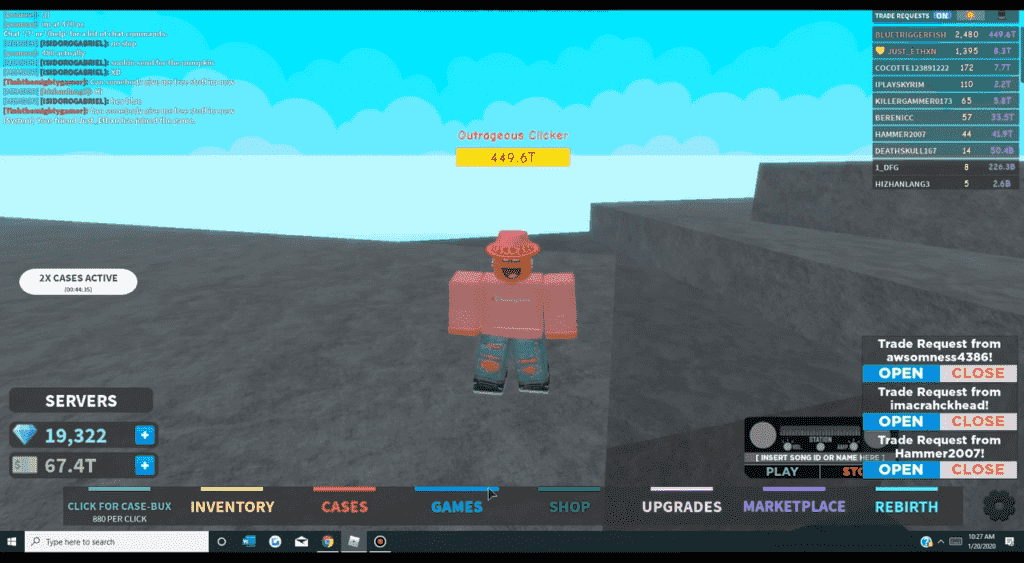 How to play roblox case clicker?