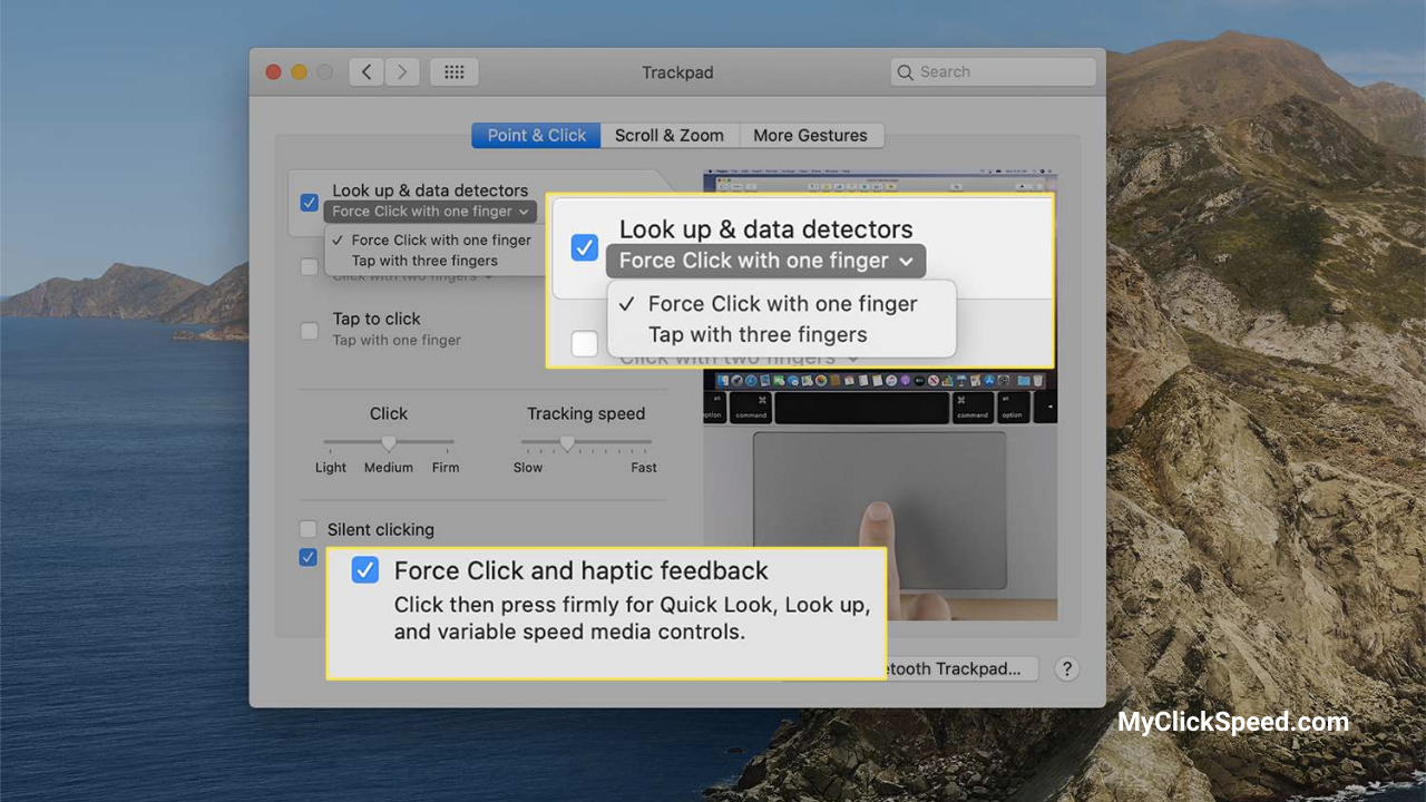 How to left click on mac?