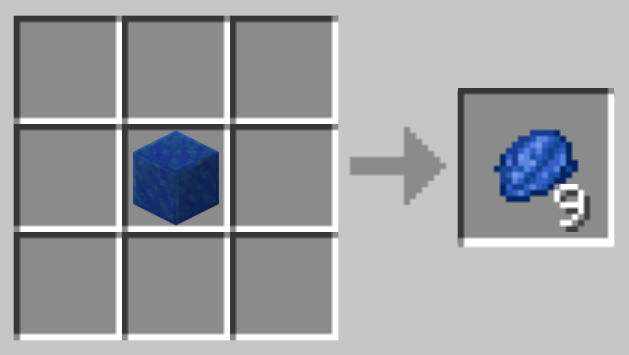 Blue Dye Color in Minecraft