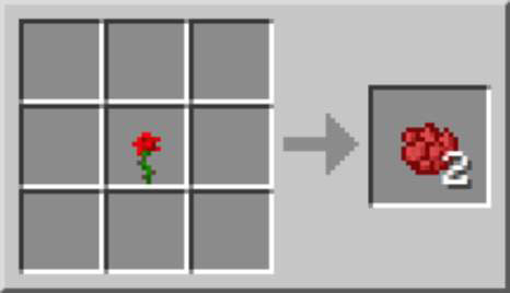 Red Dye Color in Minecraft