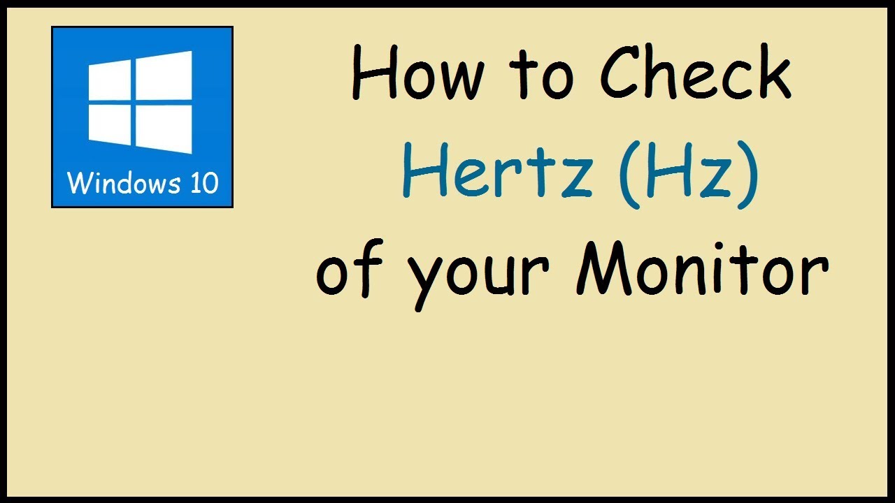 How to Check Hz on Monitor? | Authentic Way