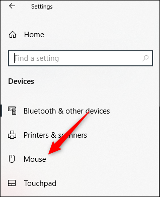 Go to Mouse Settings