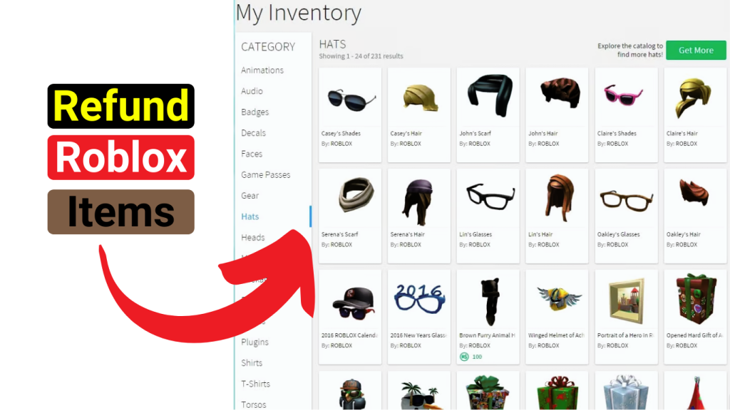 How to Refund Items on Roblox